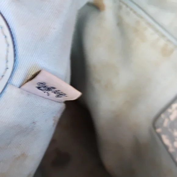 Coach Light Blue Leather Tote - Picture 16 of 16